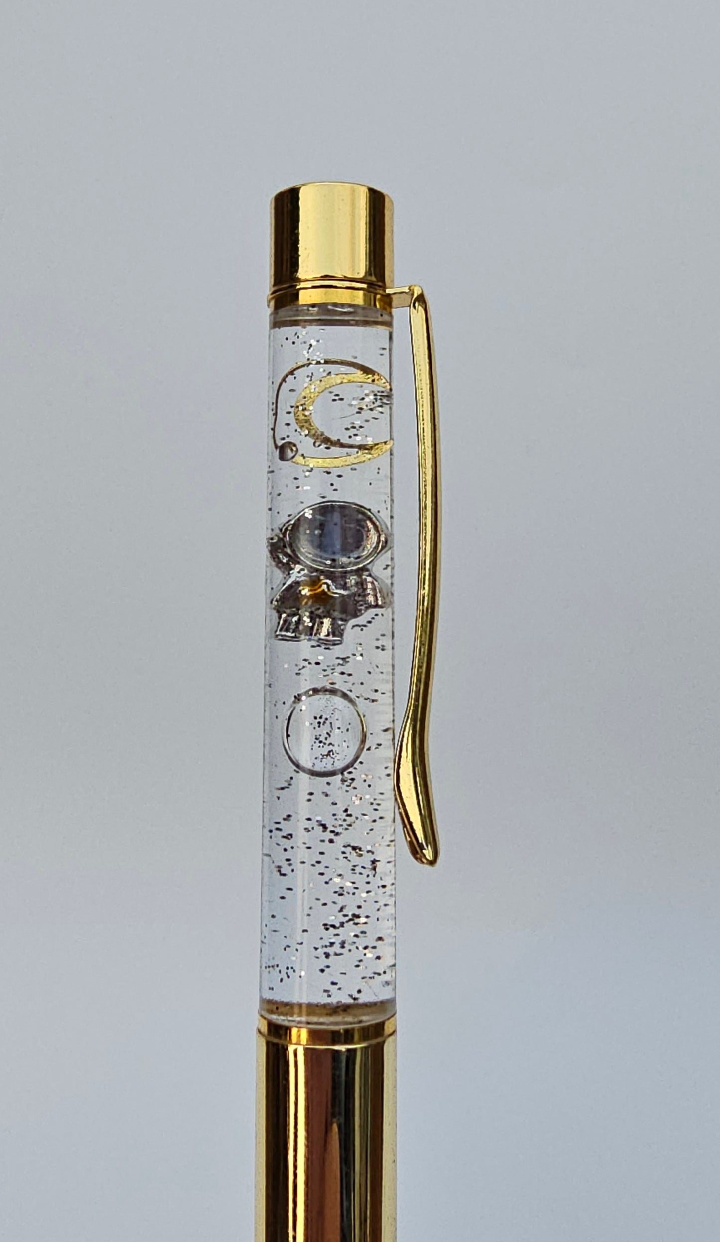 Gold Astronaut and Moon Sensory/Fidget Pen