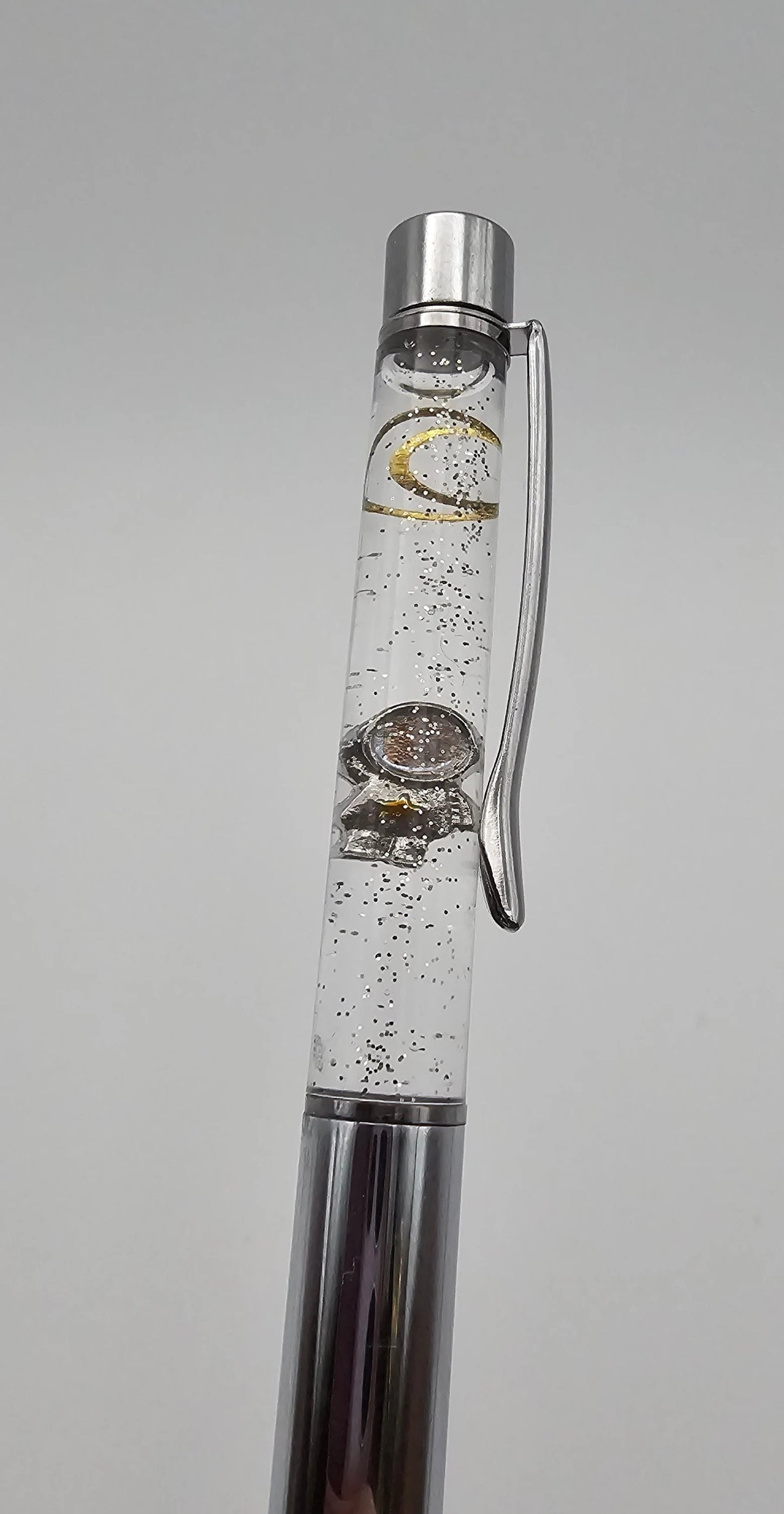 Silver Astronaut and Moon Sensory/Fidget Pen